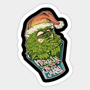 merry weed Sticker